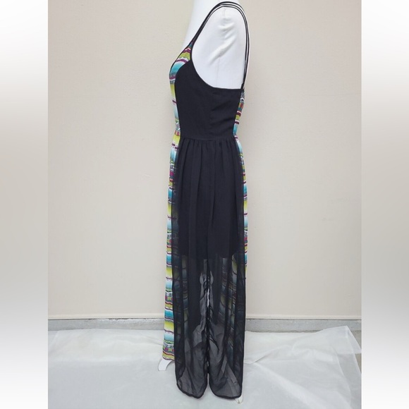 SANS SOUCI sheer see through skirt maxi dress size M - Picture 5 of 16